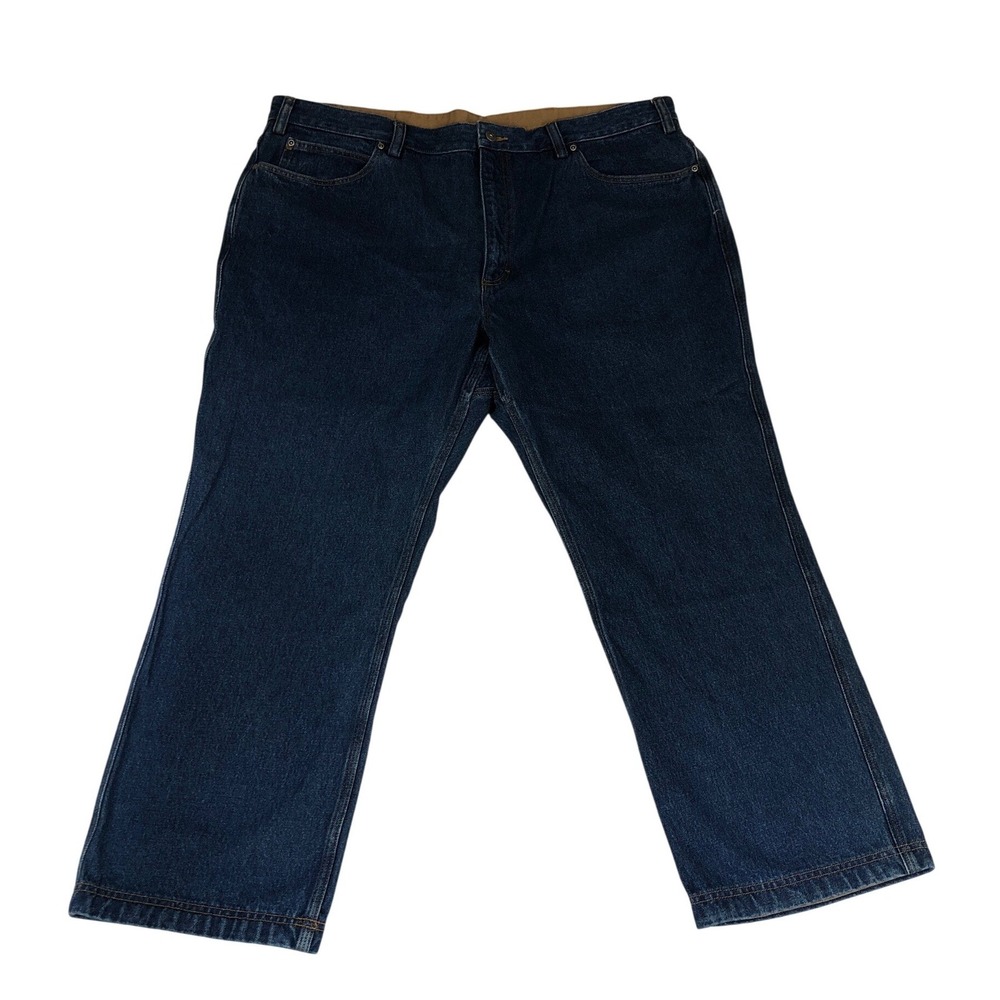 Duluth Trading Co Ballroom Jeans Mens 44x28 Dark Wash Blue Relaxed Fit 86069B